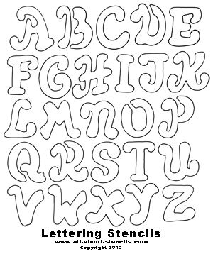 Free Printable Letter Stencils Great for School Projects to Home ...