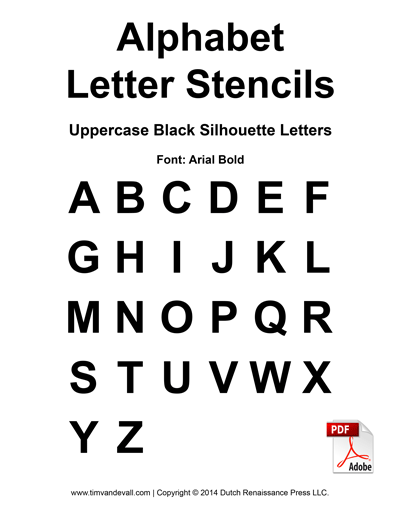 printable alphabet stencils