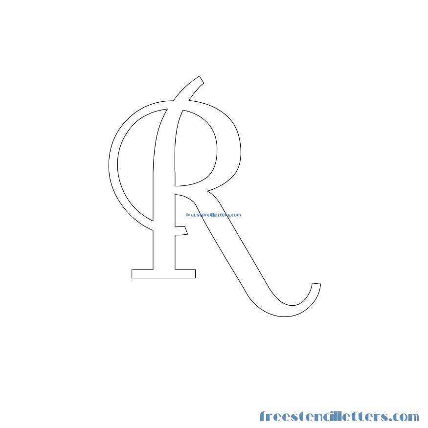 Free Printable Bubble Letter Alphabet Stencils