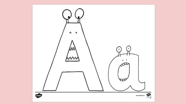 FREE! - Full Page Alphabet Letters Colouring | Colouring Sheets