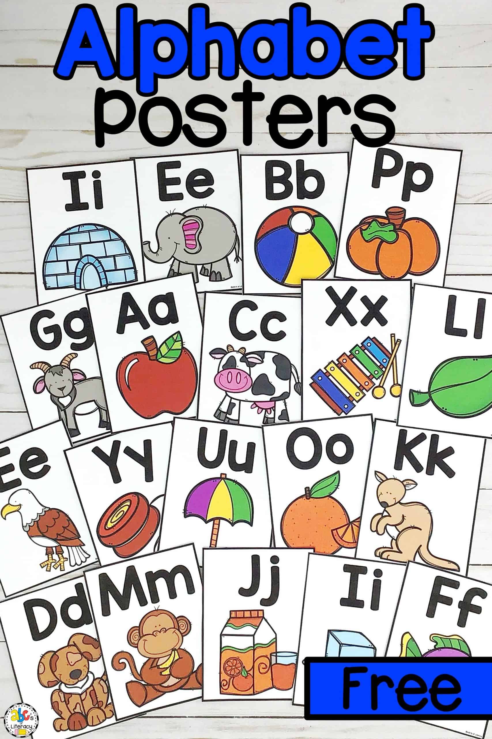 Free Printable Alphabet Wall Posters Download Free Printable Alphabet 