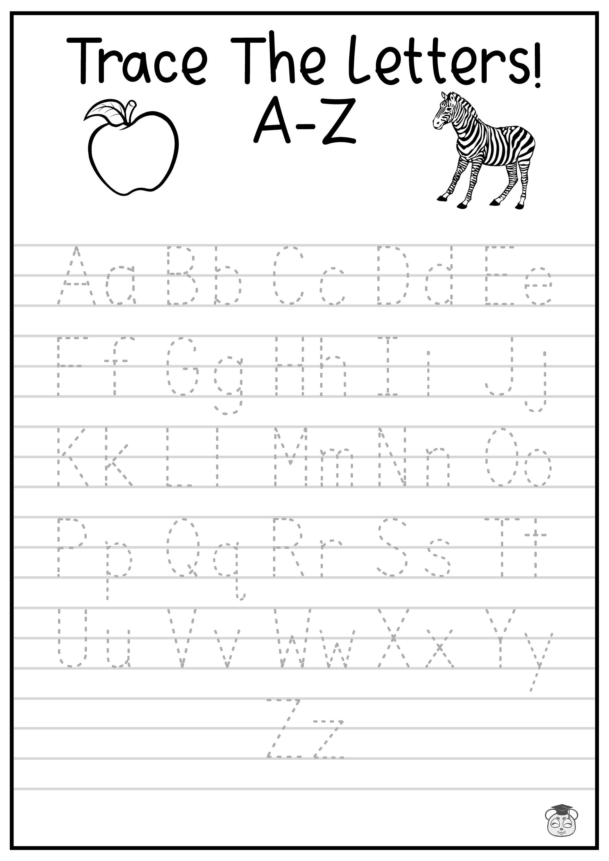 Alphabet Worksheets For Kindergarten A To Z Alphabet Worksheets For Kindergarten A To Z