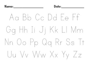 Alphabet worksheets for preschool | TPT