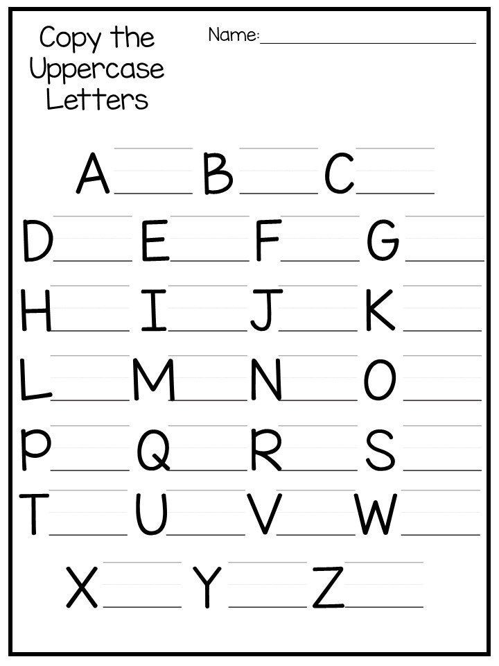 printable alphabet worksheet pre k