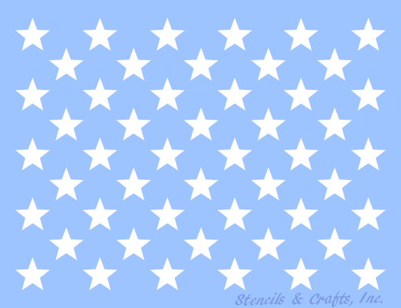 printable american flag star stencil