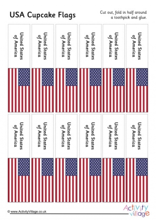 printable american flag toothpicks