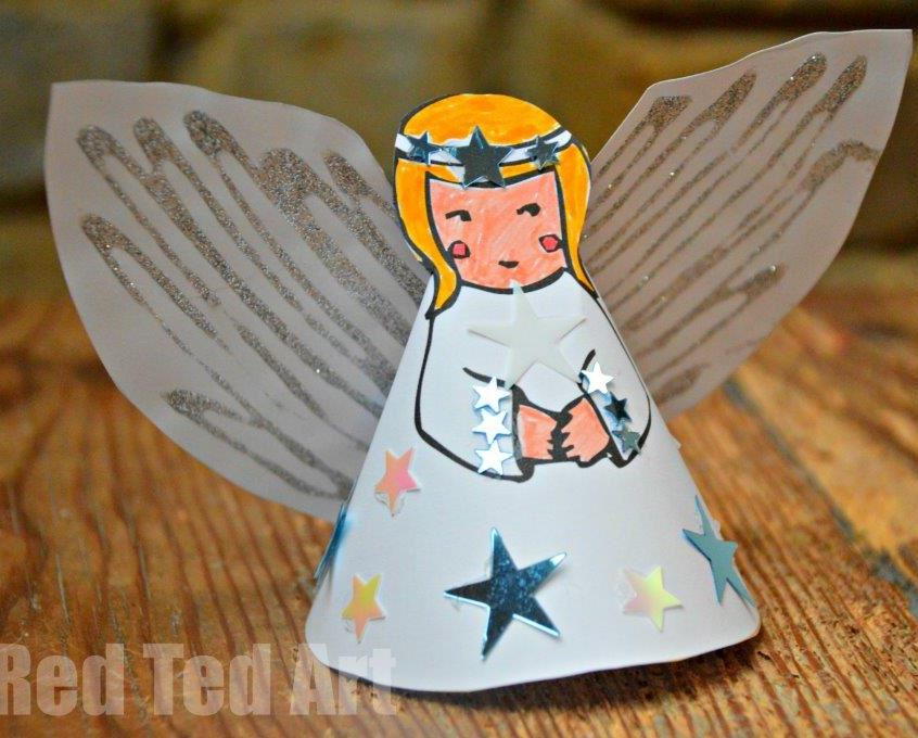 Starla the 3D Printable Paper Angel | AllFreeChristmasCrafts.com