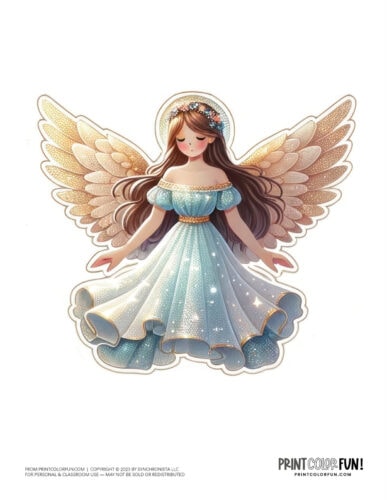Angel clipart &  coloring pages, plus 10 heavenly crafts ...