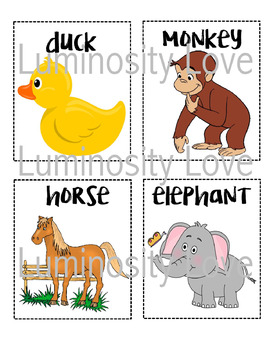 printable animal flashcards for toddlers