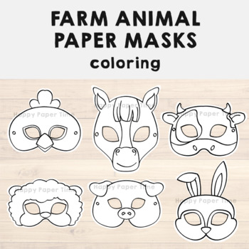 printable animal masks craft
