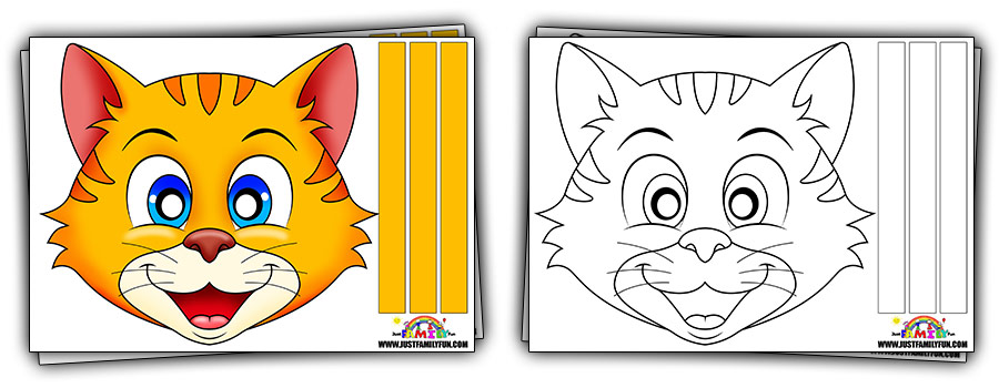 Free Kids Animal Face Mask Templates | Just Family Fun