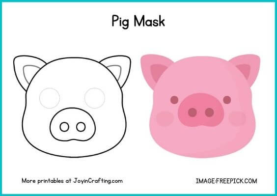 Amazing Animal Mask Printable Coloring Page - Joy in Crafting
