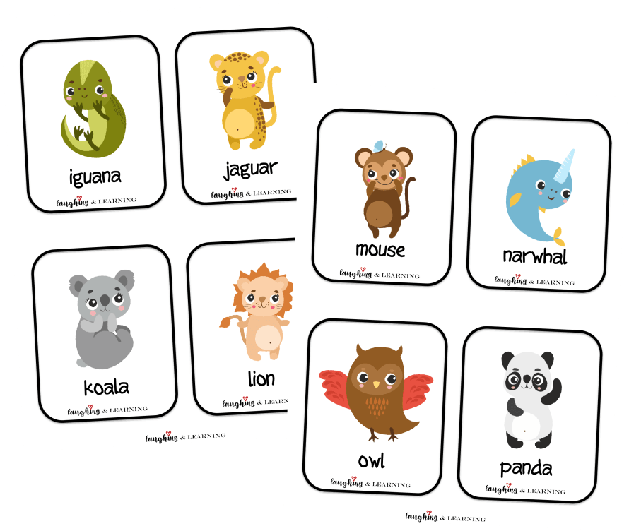 Free Printable Alphabet Animals Cards! | Laughing &  Learning