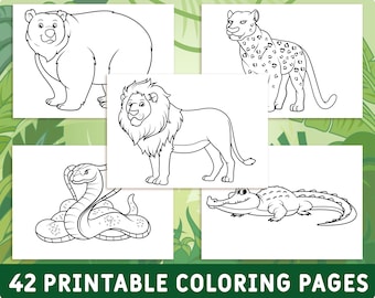 printable animal pictures of wild animals