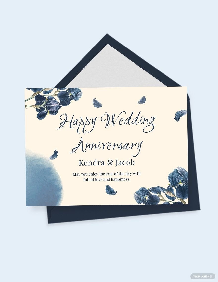 Anniversary Card Templates in Apple Pages, Imac - FREE Download ...