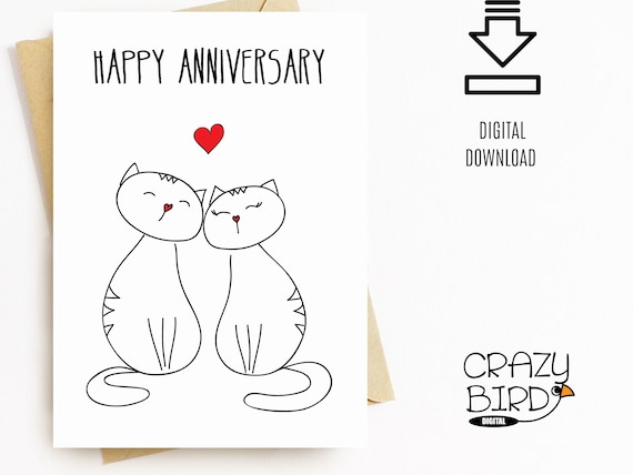 printable anniversary cards for husband