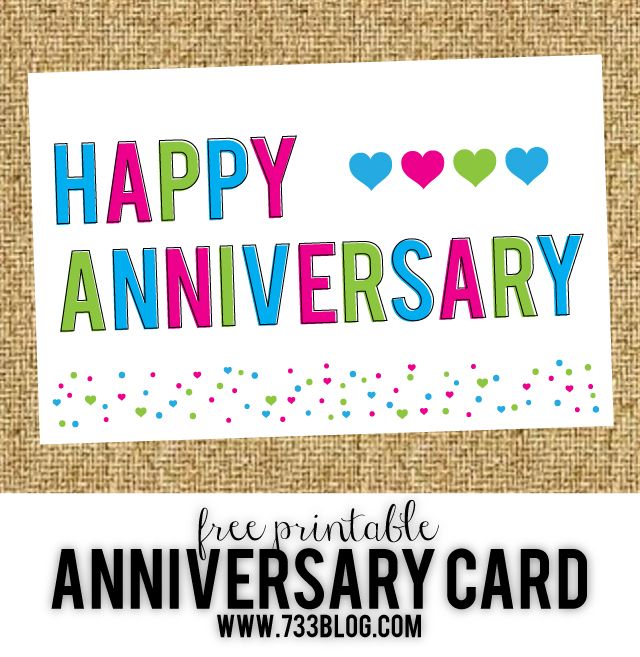 printable anniversary cards online