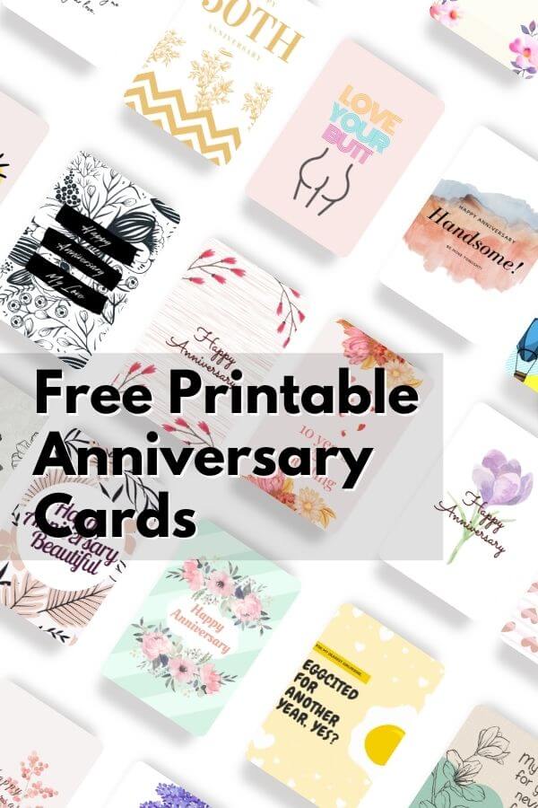 Free Printable Anniversary Card: 88+ Cute and Funny Cards Collection
