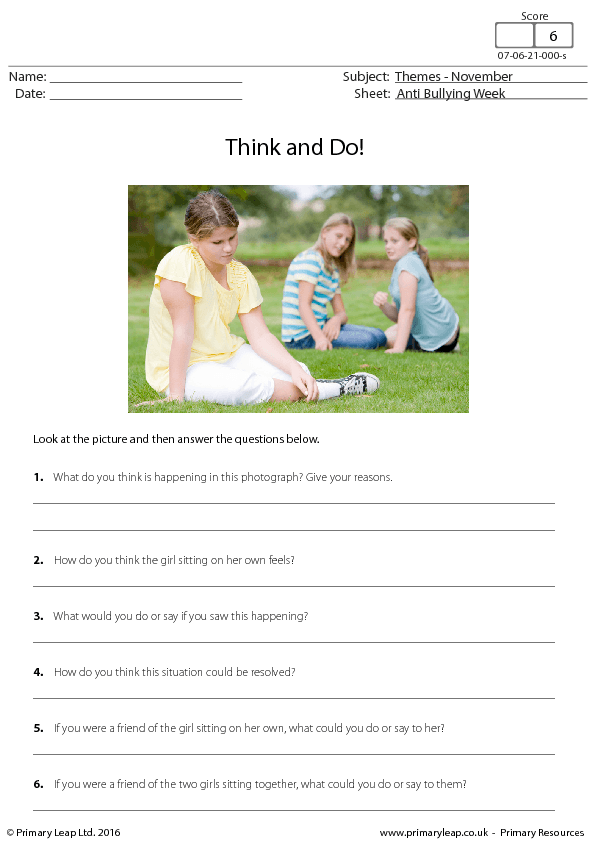 Bullying Worksheets - 15 Worksheets Library
