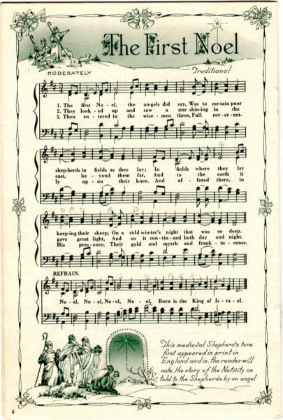 printable antique sheet music