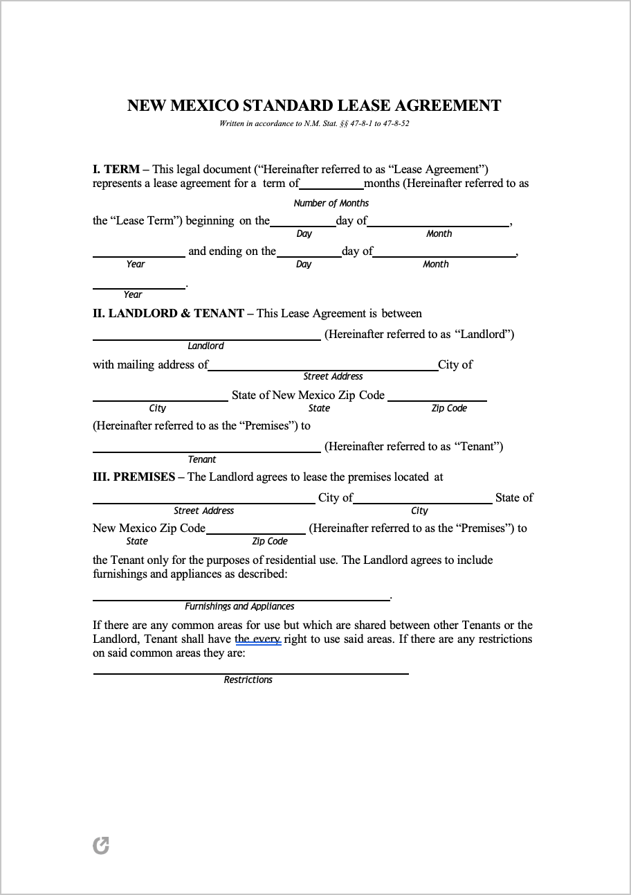 printable apartment rental agreement