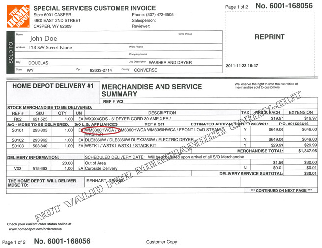 printable applications for home depot
