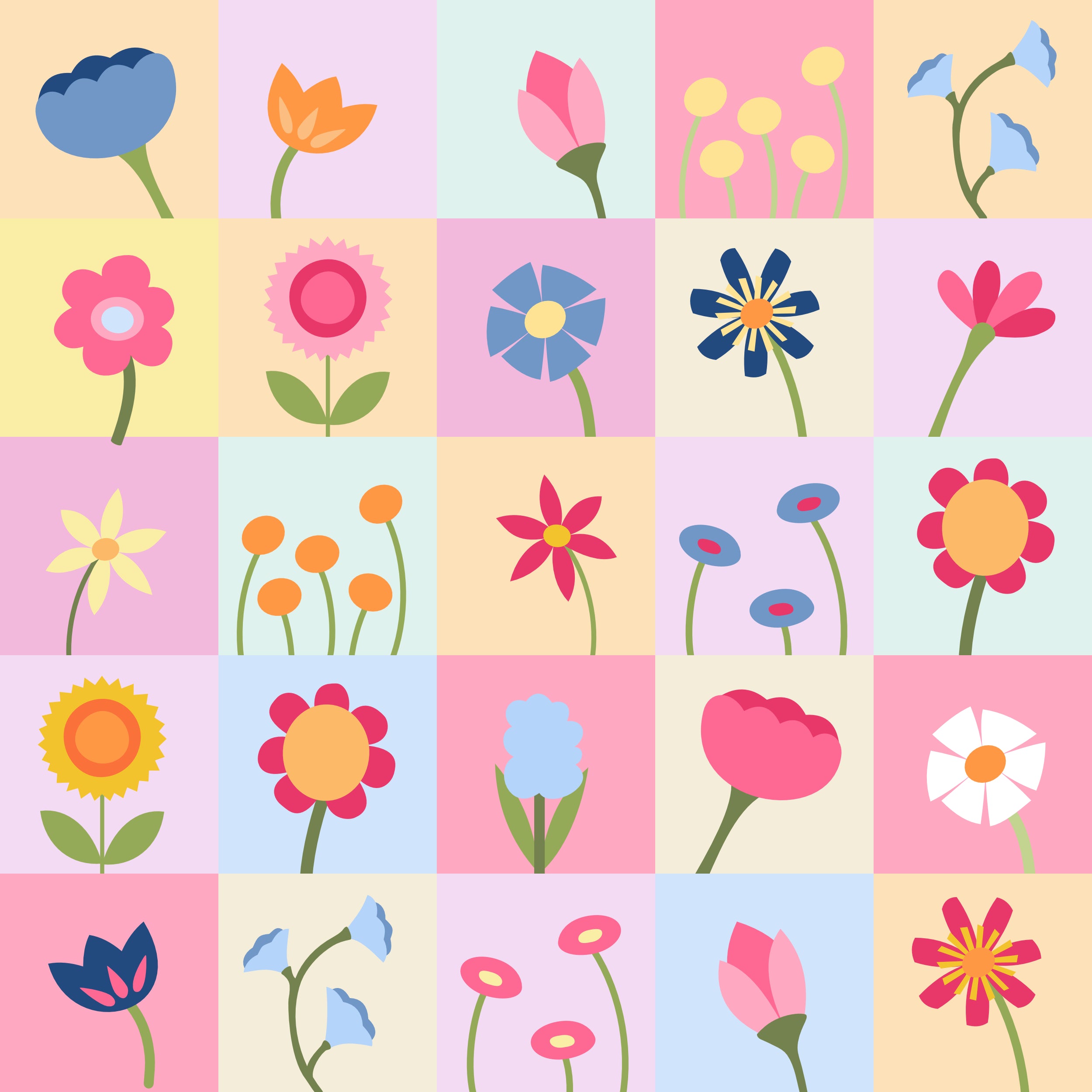 Wild Flowers - applique quilt pattern workshop - Shiny Happy World