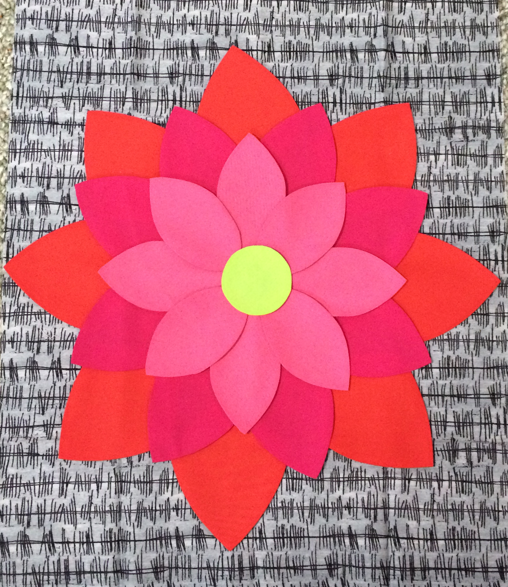 Freezer Paper Applique Flowers
