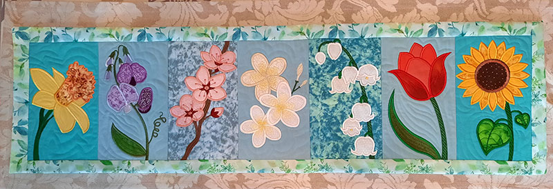 Free Applique Patterns - Spring Flower Theme | Overdale Fabrics