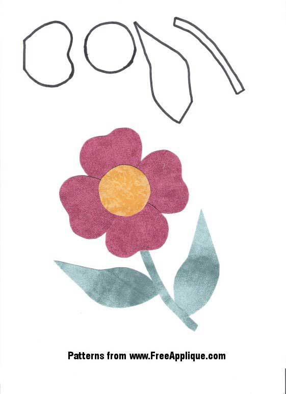 23 Flower Patterns - Free Printable Flower Applique Patterns