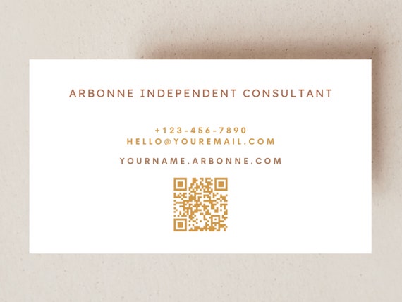 Personalized Arbonne Business Card Arbonne Business Cards Arbonne ...