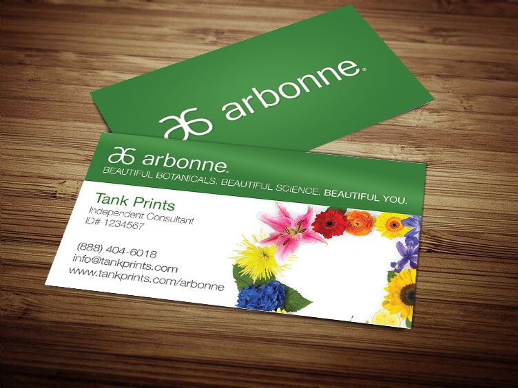 printable arbonne business cards