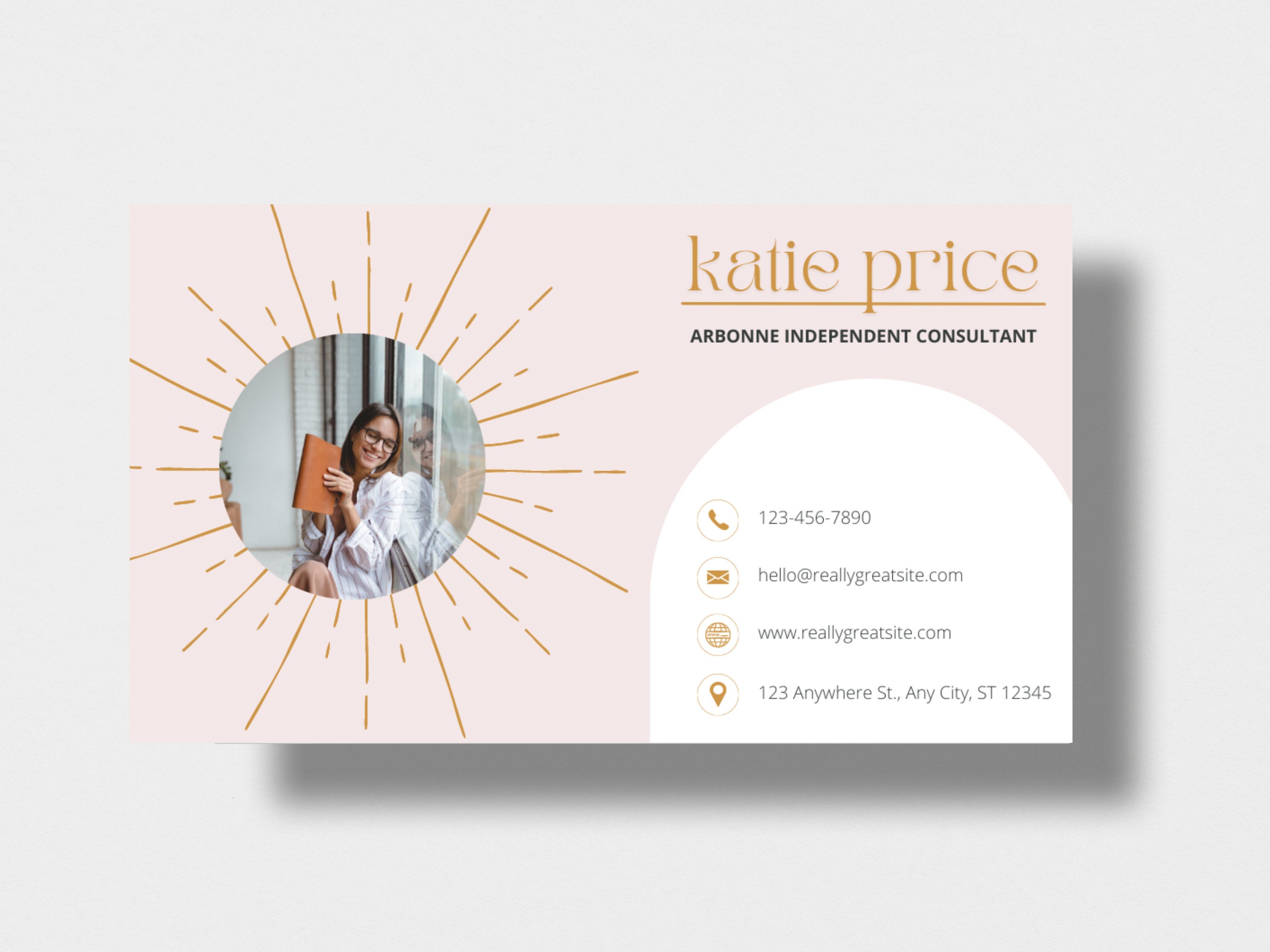 printable arbonne business cards