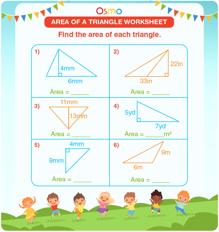 Area Of A Triangle Worksheet | Download Free Printables
