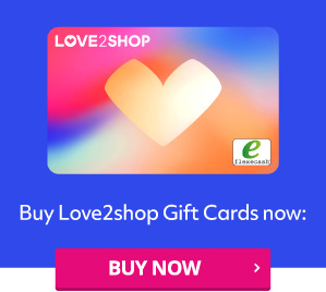 Where can I spend Love2shop Gift Cards | View full store list