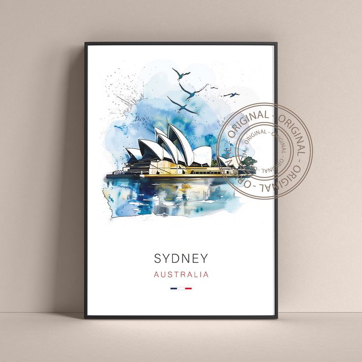 Sydney City Poster, Australia Travel Print, Printable Poster, Travel ...