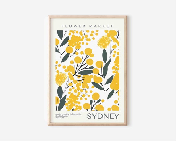 Flower Market Print, Neutral Wall Art, Digital Download ...