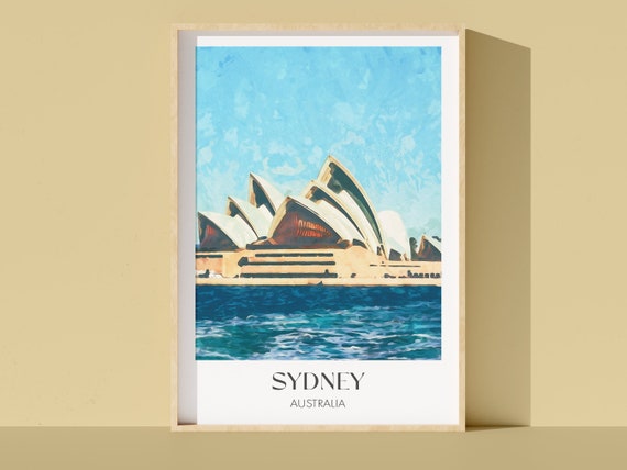 Sydney Art Australia Travel Art Opera House, Sydney Printable ...