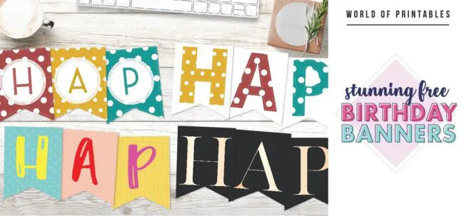 Free printable banner letters