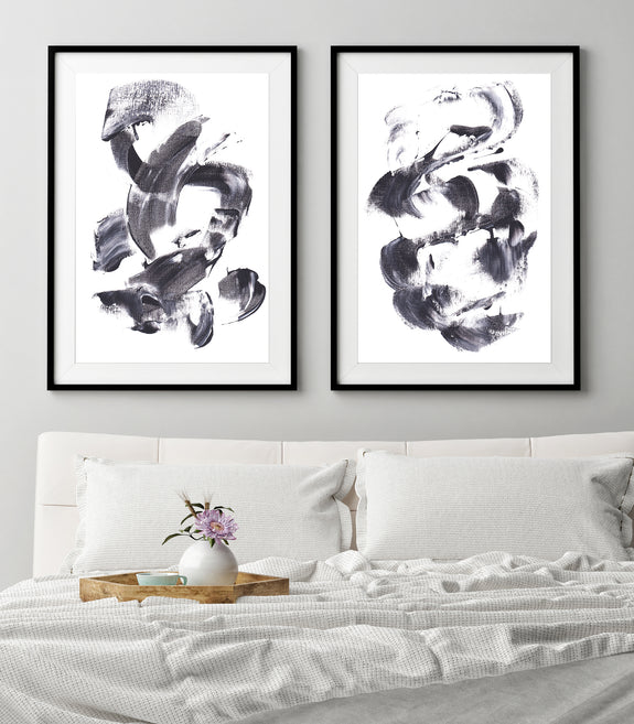 Free Printable Abstract Art | Set of Two | Download Now - ART GODA