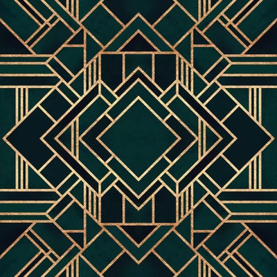 Art deco seamless geometric pattern arabesque azulejo Print for ...