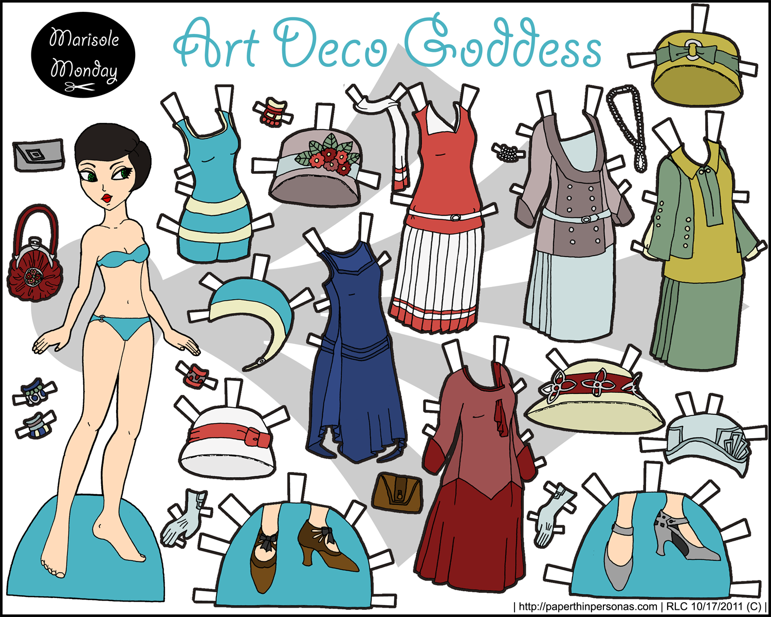 printable art deco paper