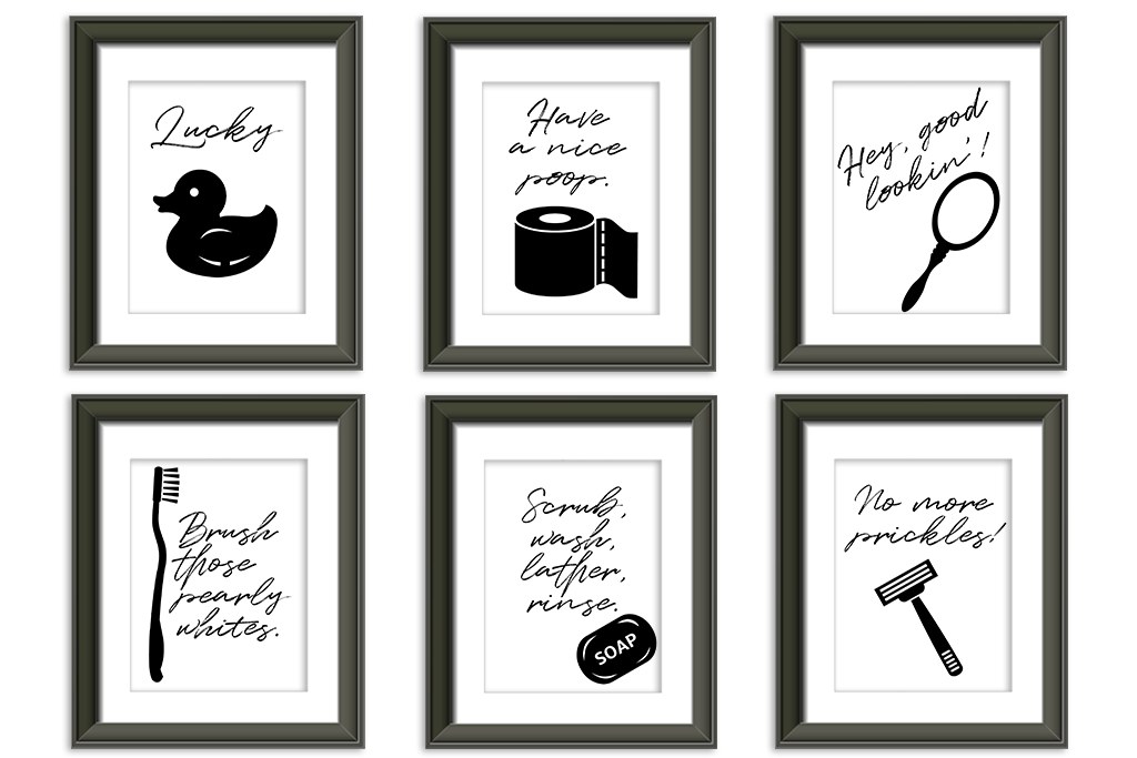 printable art for bathroom
