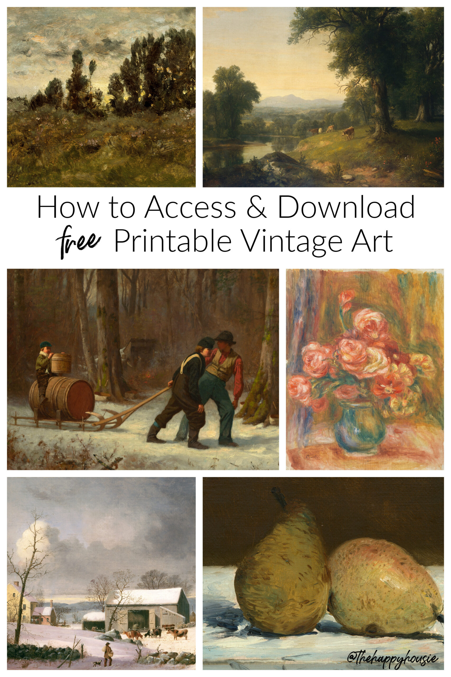 How to Access and Download Vintage Paintings to Print as Art | The ...