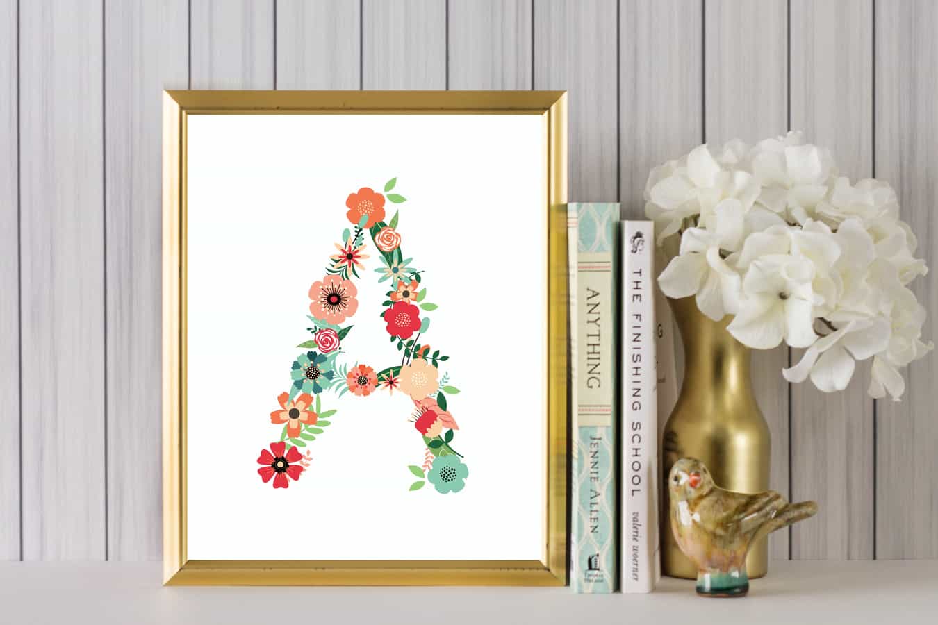 Name Art and Alphabet Printables {Free Printable Art}