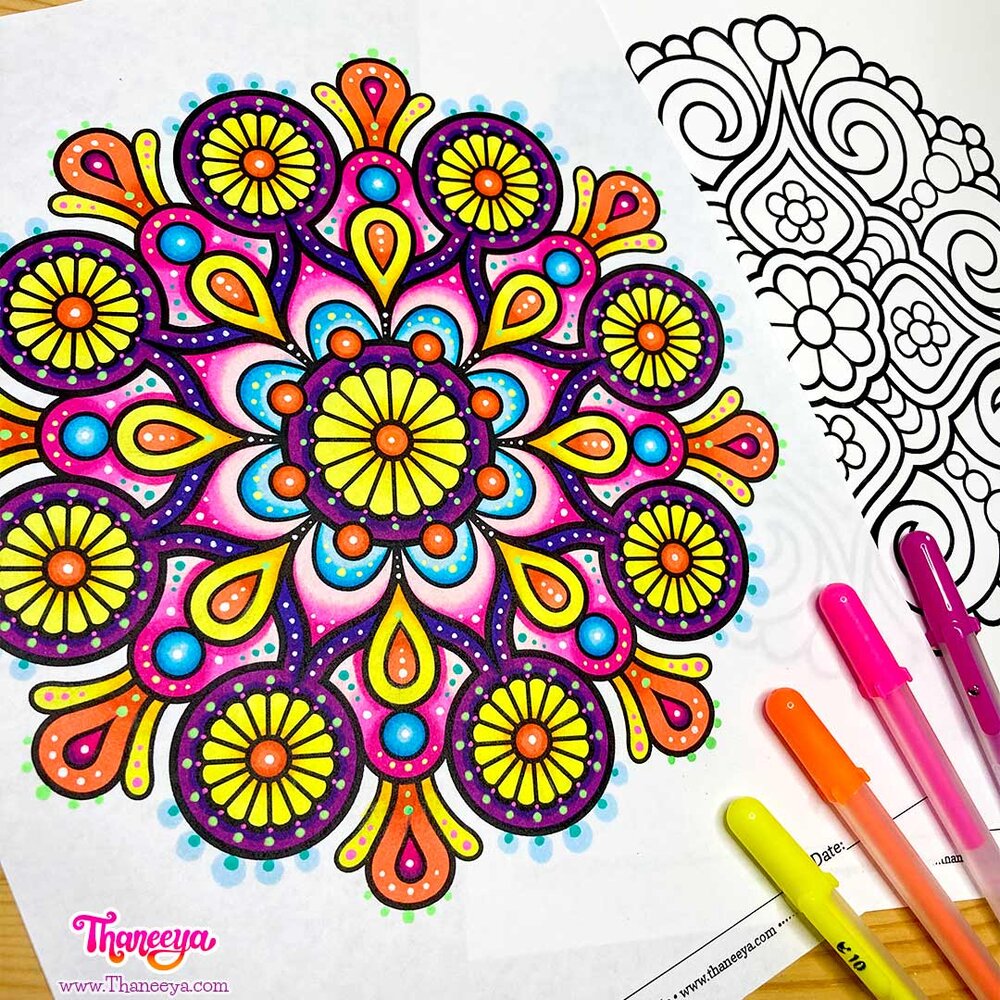 printable art mandalas