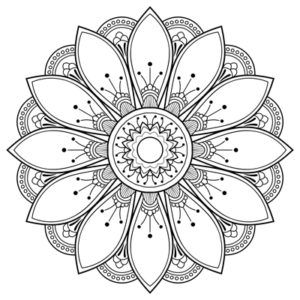 Flower Mandala (M99) - Free Printable Coloring Pages by Color a ...