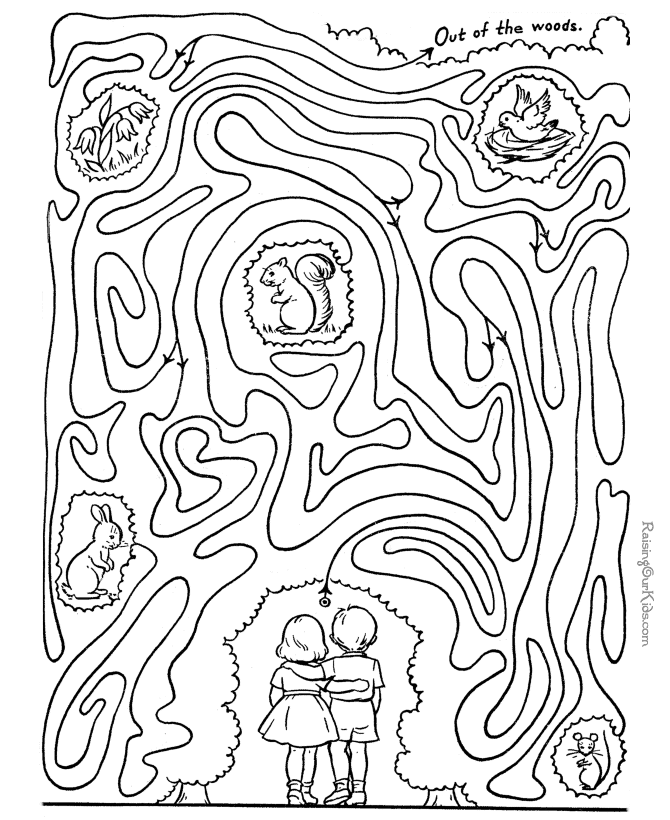 printable art mazes
