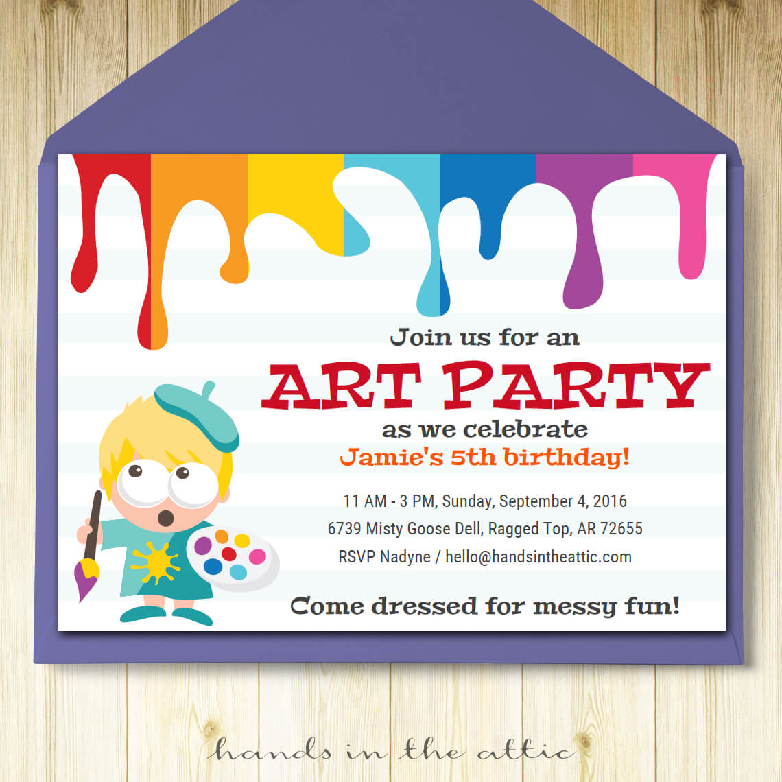 printable art party
