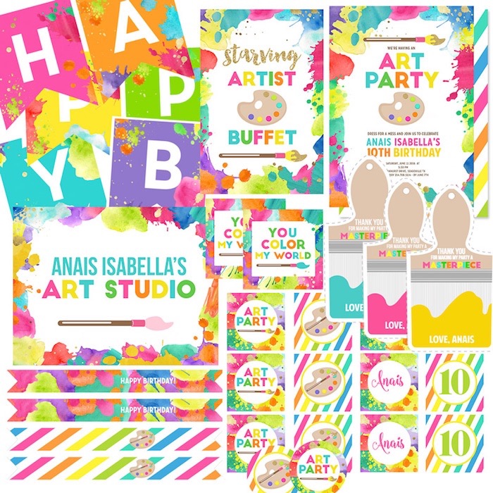printable art party